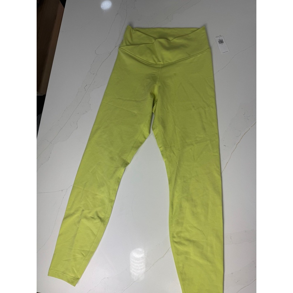 Old Navy Active PowerChill Extra High Rise Crossover Leggings Lime Green S NEW